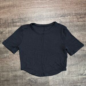 lululemon athletica Black Crop Top